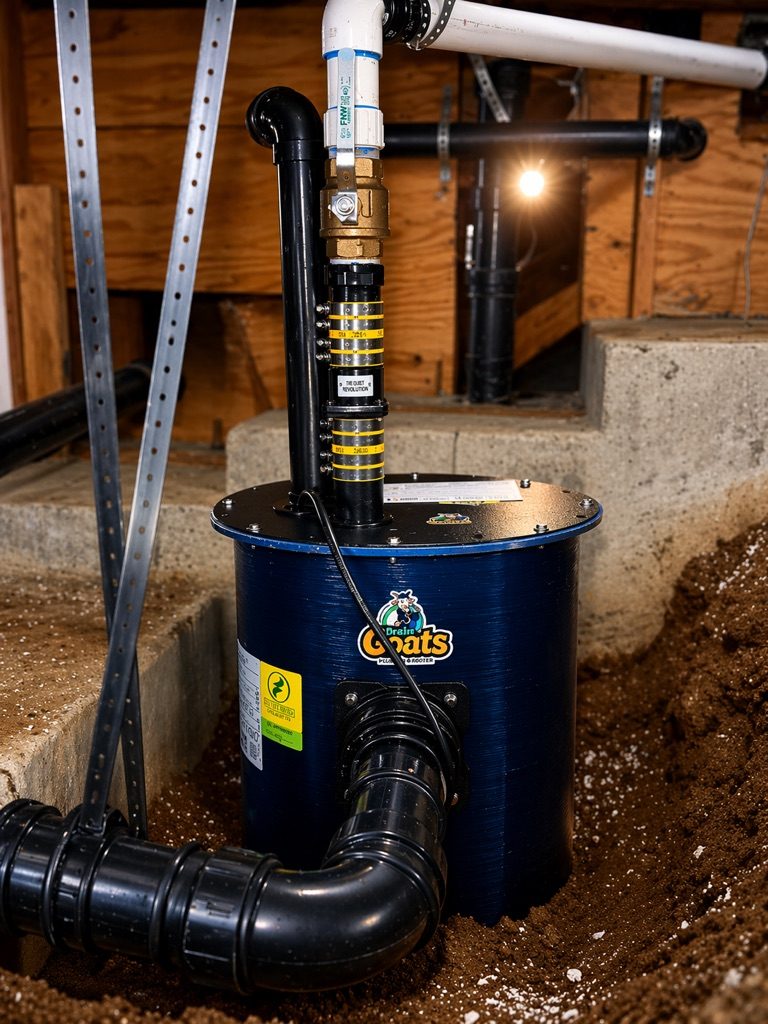 Drain Goats technician in the field
